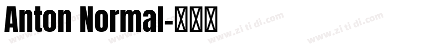 Anton Normal字体转换